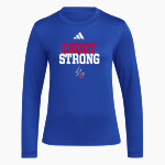 FORT FRYE HIGH SCHOOL CADETS adidas Women's Long Sleeve Pregame Tee Front Thumbnail