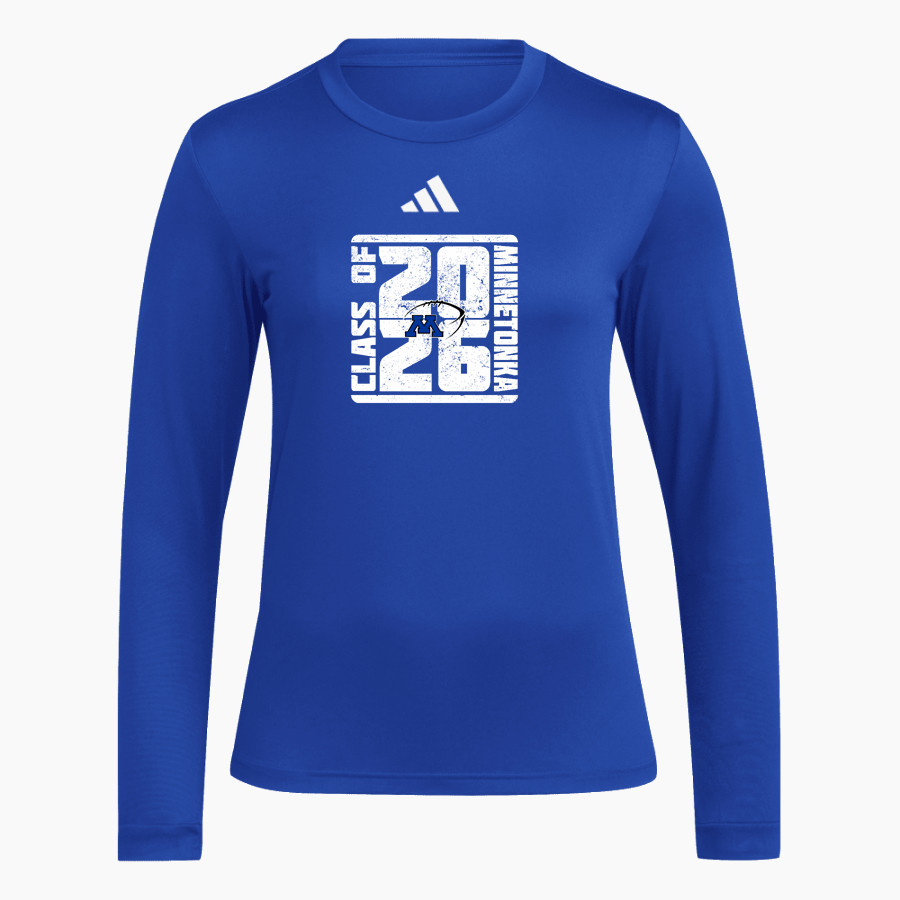 Minnetonka Skippers adidas Women's Long Sleeve Pregame Tee