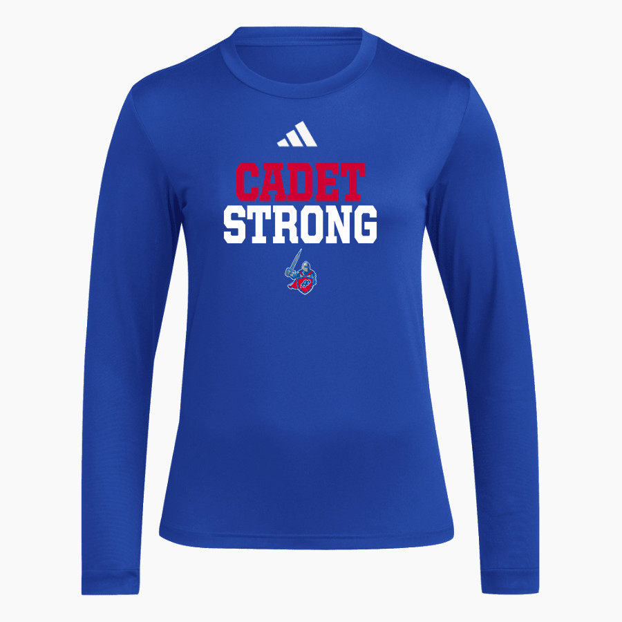 FORT FRYE HIGH SCHOOL CADETS adidas Women's Long Sleeve Pregame Tee