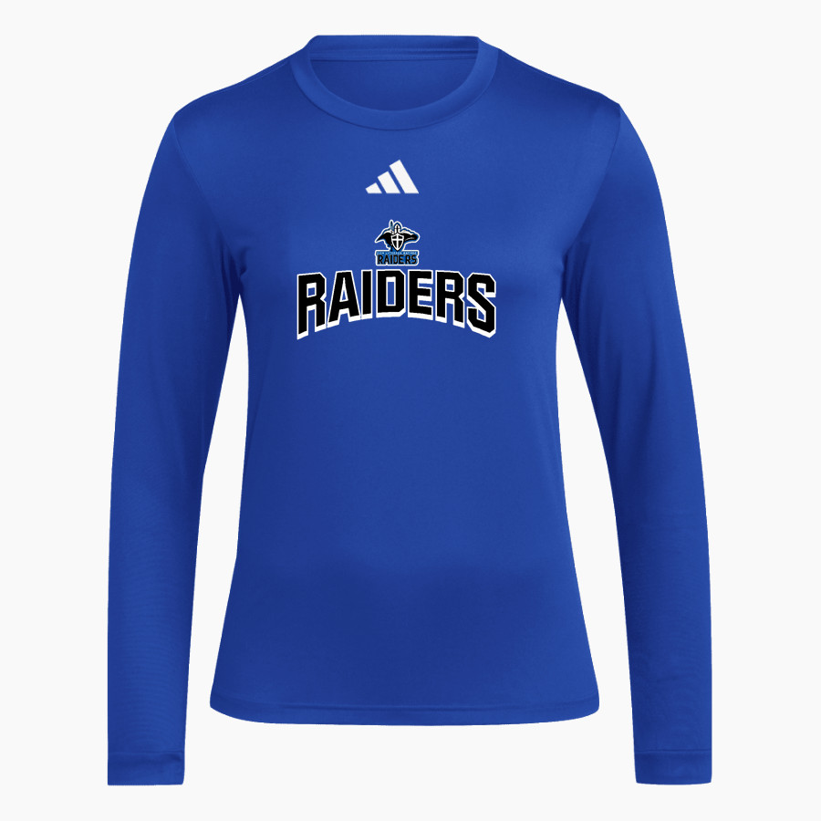 Zion Lutheran Raiders adidas Women's Long Sleeve Pregame Tee
