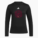 MAYVILLE HIGH SCHOOL CARDINALS <span class="pdp-name-mascot">MAYVILLE CARDINALS</span> adidas Women's Long Sleeve Pregame Tee Front Thumbnail