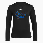 SALE CREEK Panthers Online Store <span class="pdp-name-mascot">SALE CREEK PANTHERS /LADY</span> adidas Women's Long Sleeve Pregame Tee Front Thumbnail