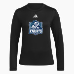 Crown of Life Knights <span class="pdp-name-mascot">Crown of Life Christian Academy Knights</span> adidas Women's Long Sleeve Pregame Tee Front Thumbnail