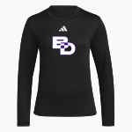 Ben Davis Giants adidas Women's Long Sleeve Pregame Tee Front Thumbnail