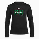 WALL HIGH SCHOOL HAWKS <span class="pdp-name-mascot">WALL HAWKS</span> adidas Women's Long Sleeve Pregame Tee Front Thumbnail