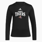 Olivet Nazarene Tigers adidas Women's Long Sleeve Pregame Tee Front Thumbnail