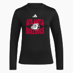 ATLANTA HIGH SCHOOL BULLDOGS <span class="pdp-name-mascot">ATLANTA BULLDOGS</span> adidas Women's Long Sleeve Pregame Tee Front Thumbnail