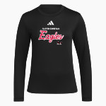 Gaston Christian Eagles adidas Women's Long Sleeve Pregame Tee Front Thumbnail