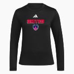 United Capital City United adidas Women's Long Sleeve Pregame Tee Front Thumbnail