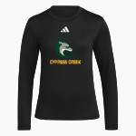 Cypress Creek Coyotes adidas Women's Long Sleeve Pregame Tee Front Thumbnail