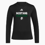 HARRY S TRUMAN HIGH SCHOOL MUSTANGS <span class="pdp-name-mascot">HARRY S TRUMAN MUSTANGS</span> adidas Women's Long Sleeve Pregame Tee Front Thumbnail