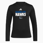 GILMAN CITY HIGH SCHOOL HAWKS adidas Women's Long Sleeve Pregame Tee Front Thumbnail