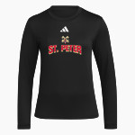 Church & School of St. Peter <span class="pdp-name-mascot">n/a</span> adidas Women's Long Sleeve Pregame Tee Front Thumbnail