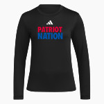 JAY COUNTY HIGH SCHOOL PATRIOTS adidas Women's Long Sleeve Pregame Tee Front Thumbnail