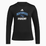 Northwood Timberwolves adidas Women's Long Sleeve Pregame Tee Front Thumbnail