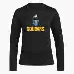 Greenfield Central Cougars Online Store <span class="pdp-name-mascot">Greenfield-Central Cougars</span> adidas Women's Long Sleeve Pregame Tee Front Thumbnail