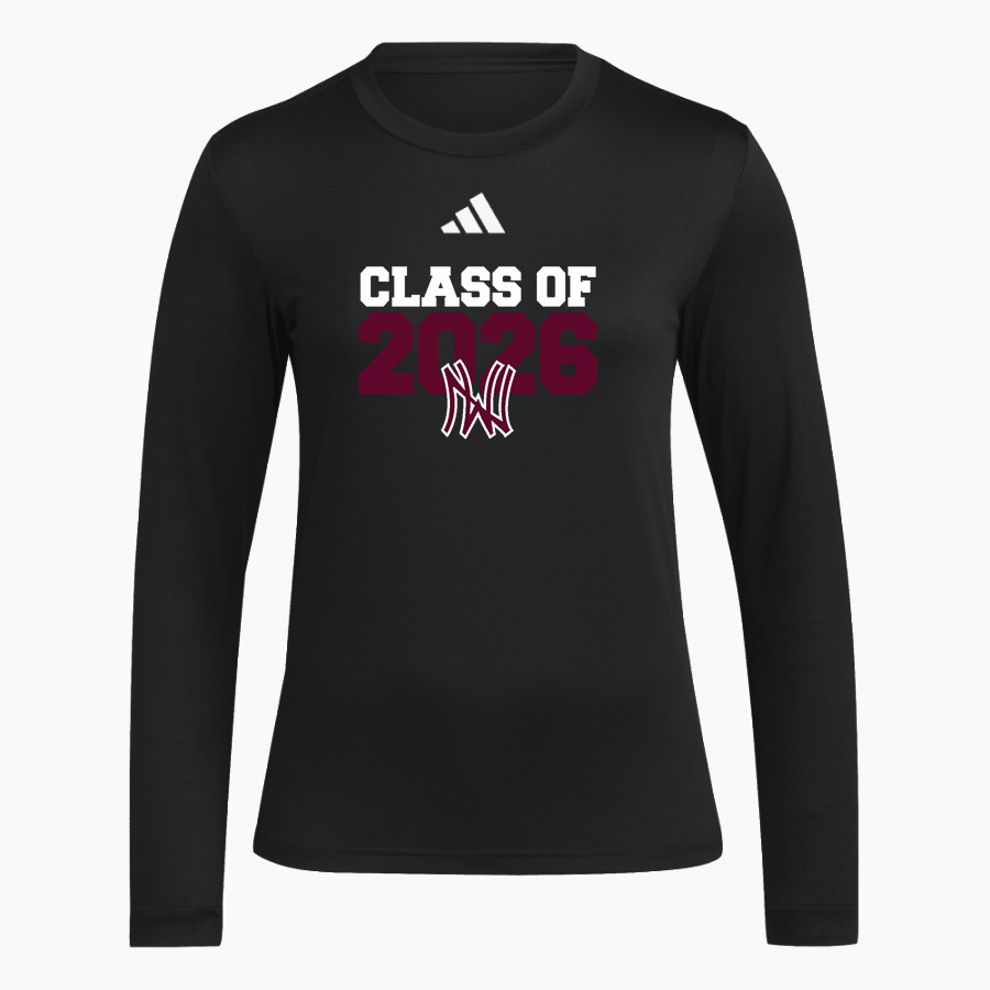 NANIH WAIYA HIGH SCHOOL WARRIORS <span class="pdp-name-mascot">NANIH WAIYA WARRIORS</span> adidas Women's Long Sleeve Pregame Tee