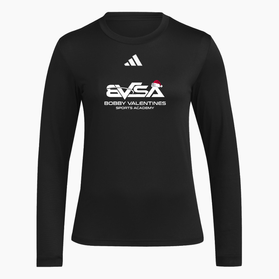 BVSA BOBBY VALENTINE'S SP <span class="pdp-name-mascot">BOBBY VALENTINE'S SPORTS ACADEMY</span> adidas Women's Long Sleeve Pregame Tee