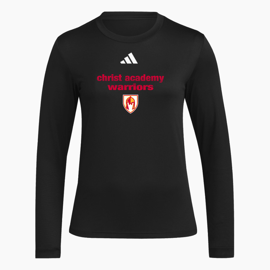 CHRIST ACADEMY WARRIORS <span class="pdp-name-mascot">CHRIST ACADEMY WARRIORS</span> adidas Women's Long Sleeve Pregame Tee
