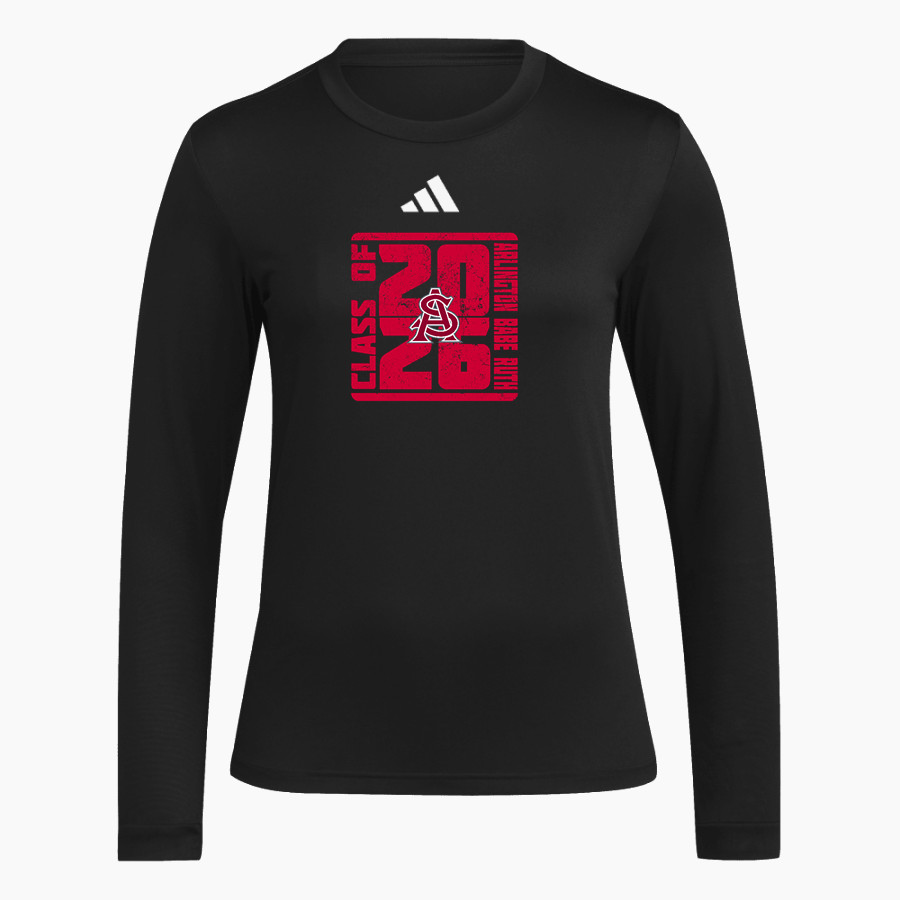 Arlington Babe Ruth Spy Ponders adidas Women's Long Sleeve Pregame Tee