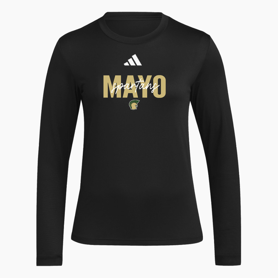 Mayo Spartans <span class="pdp-name-mascot">Mayo Spartans</span> adidas Women's Long Sleeve Pregame Tee