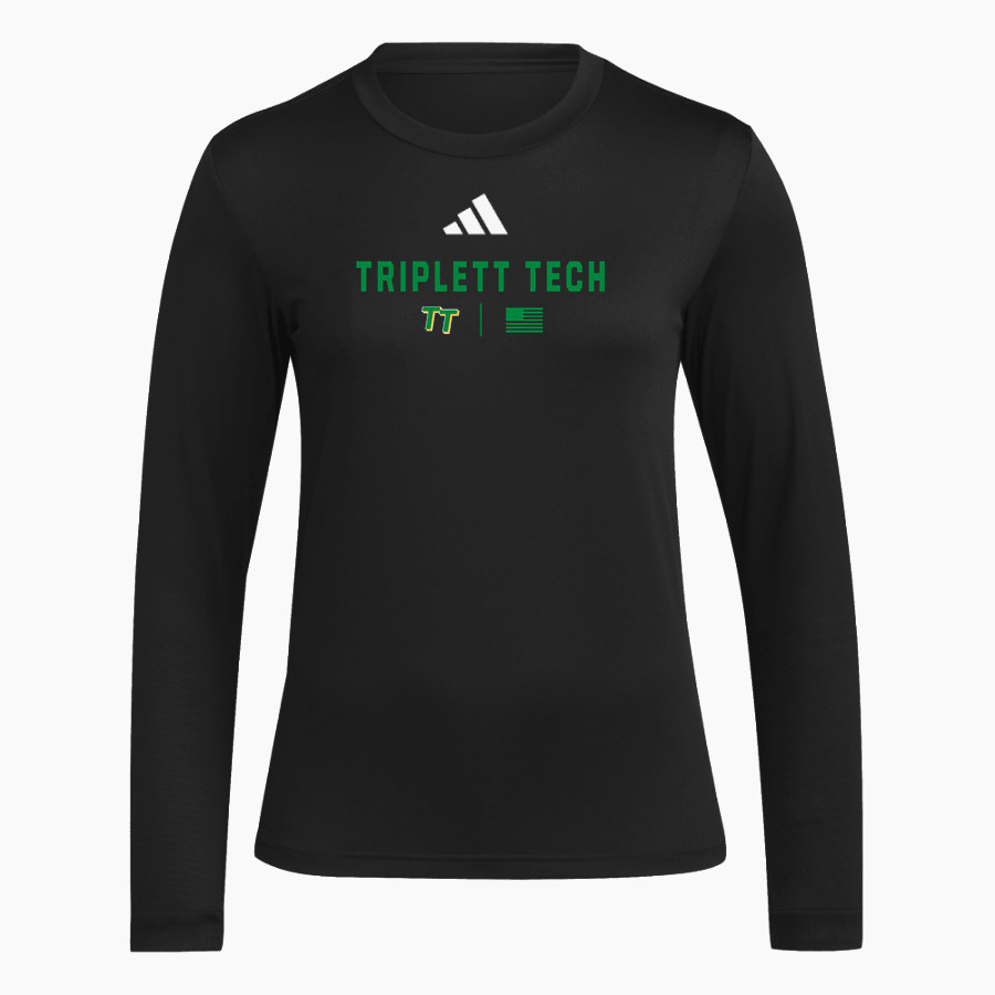 Triplett Tech <span class="pdp-name-mascot">Triplett Business and Technical Institute</span> adidas Women's Long Sleeve Pregame Tee
