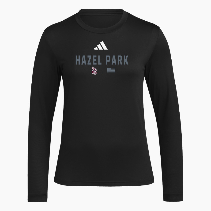 HAZEL PARK HIGH SCHOOL VIKINGS adidas Women's Long Sleeve Pregame Tee