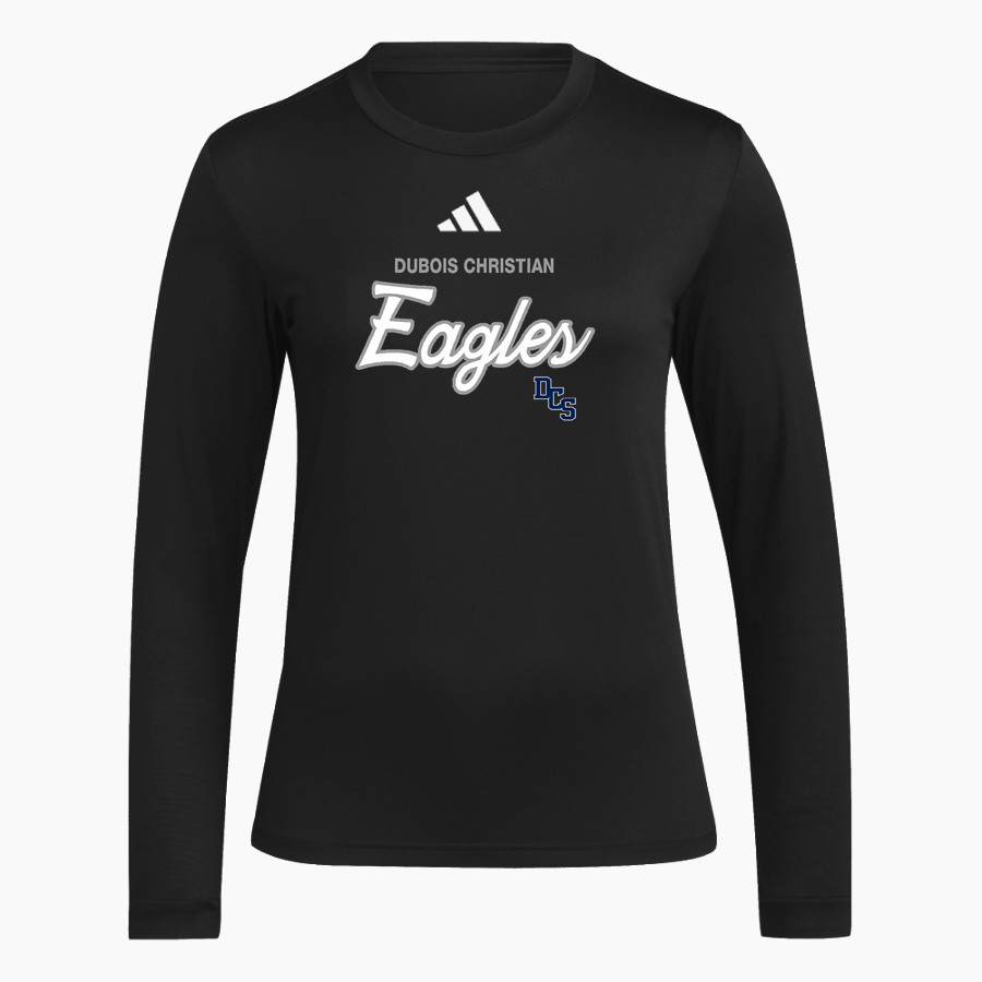 DUBOIS CHRISTIAN SCHOOLS EAGLES adidas Women's Long Sleeve Pregame Tee