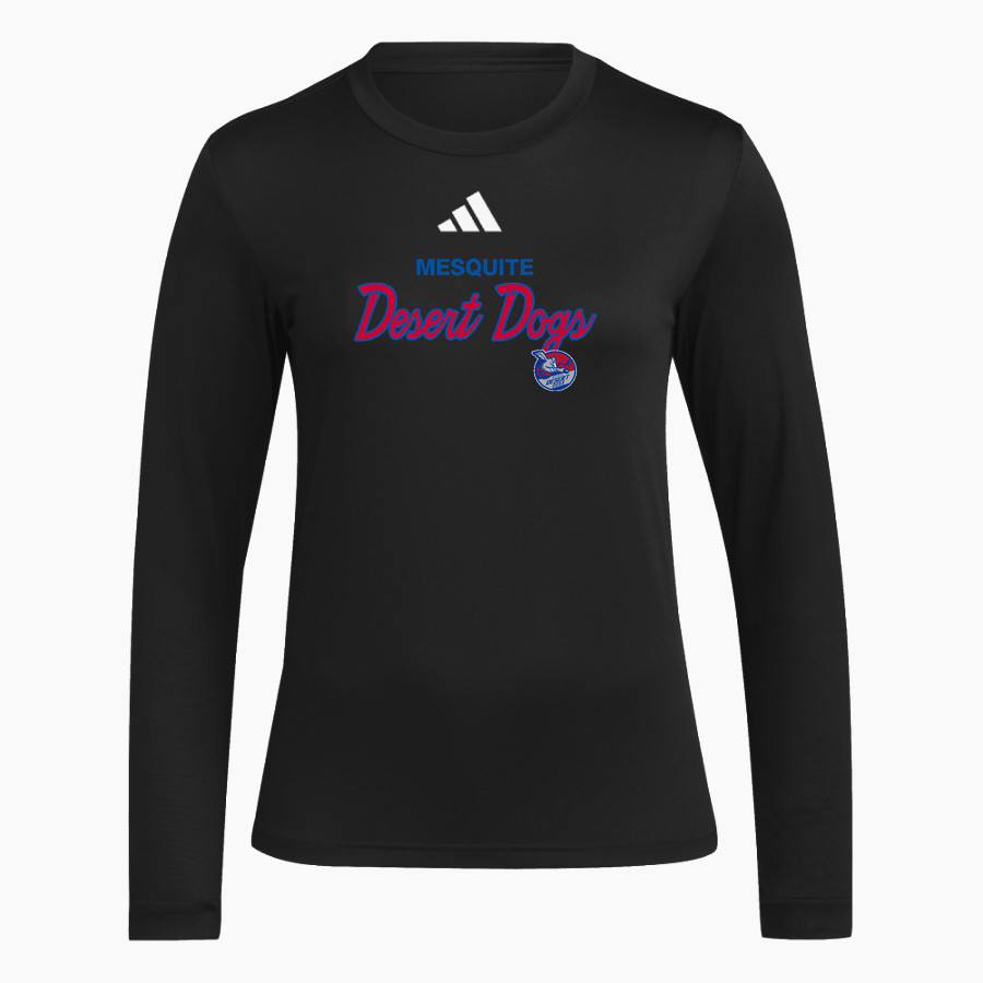 Mesquite Desert Dogs adidas Women's Long Sleeve Pregame Tee