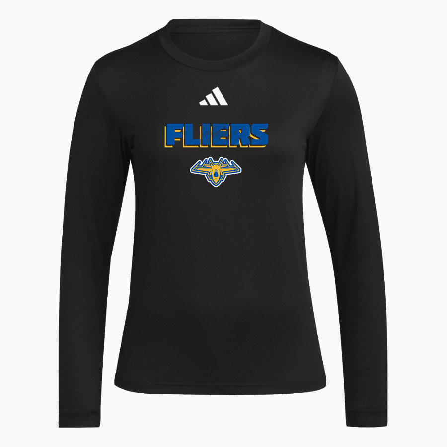CLYDE HIGH SCHOOL FLIERS <span class="pdp-name-mascot">CLYDE FLIERS</span> adidas Women's Long Sleeve Pregame Tee