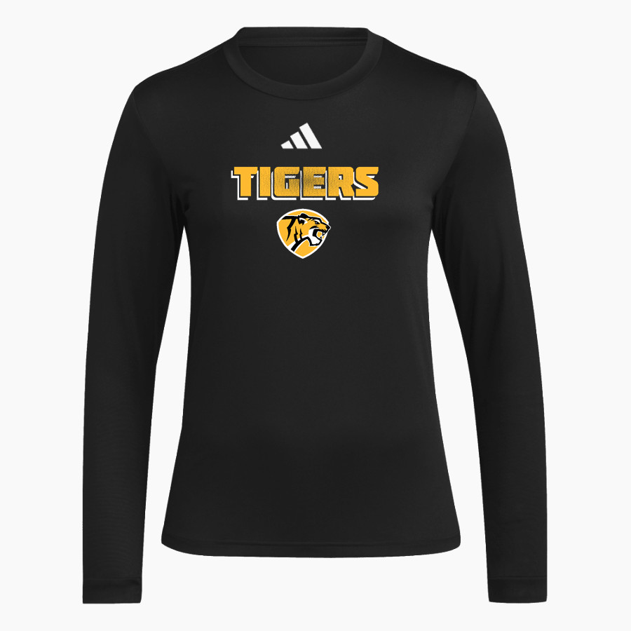 Computech Tigers <span class="pdp-name-mascot">Computech Middle School Tigers</span> adidas Women's Long Sleeve Pregame Tee