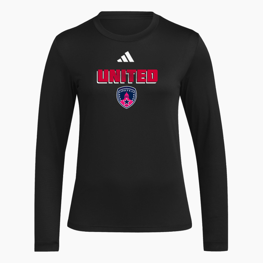 United Capital City United adidas Women's Long Sleeve Pregame Tee
