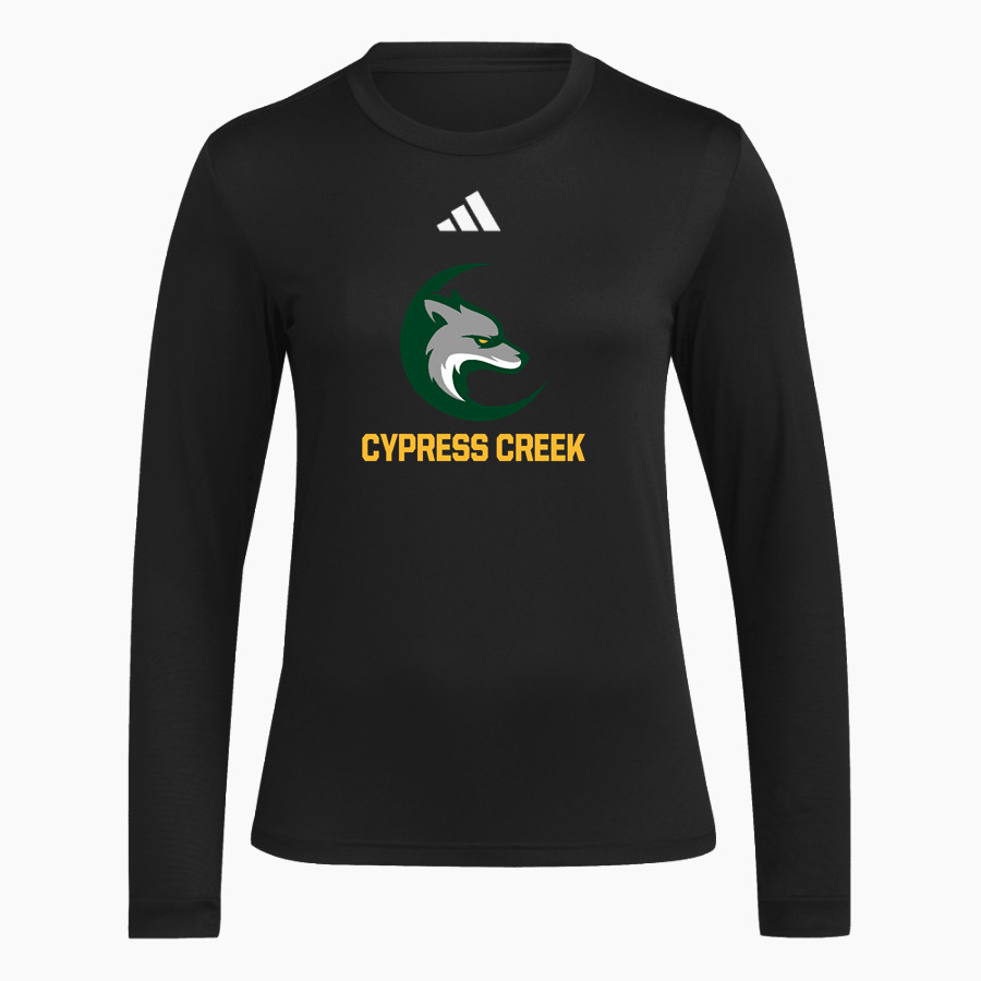 Cypress Creek Coyotes adidas Women's Long Sleeve Pregame Tee