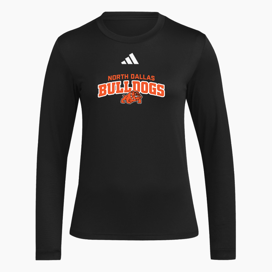 NORTH DALLAS HIGH SCHOOL BULLDOGS <span class="pdp-name-mascot">NORTH DALLAS BULLDOGS</span> adidas Women's Long Sleeve Pregame Tee