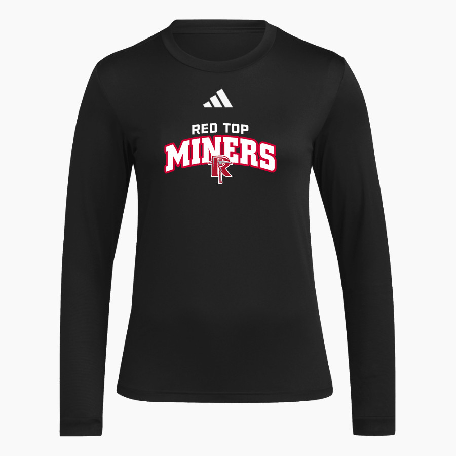 Red Top Miners adidas Women's Long Sleeve Pregame Tee
