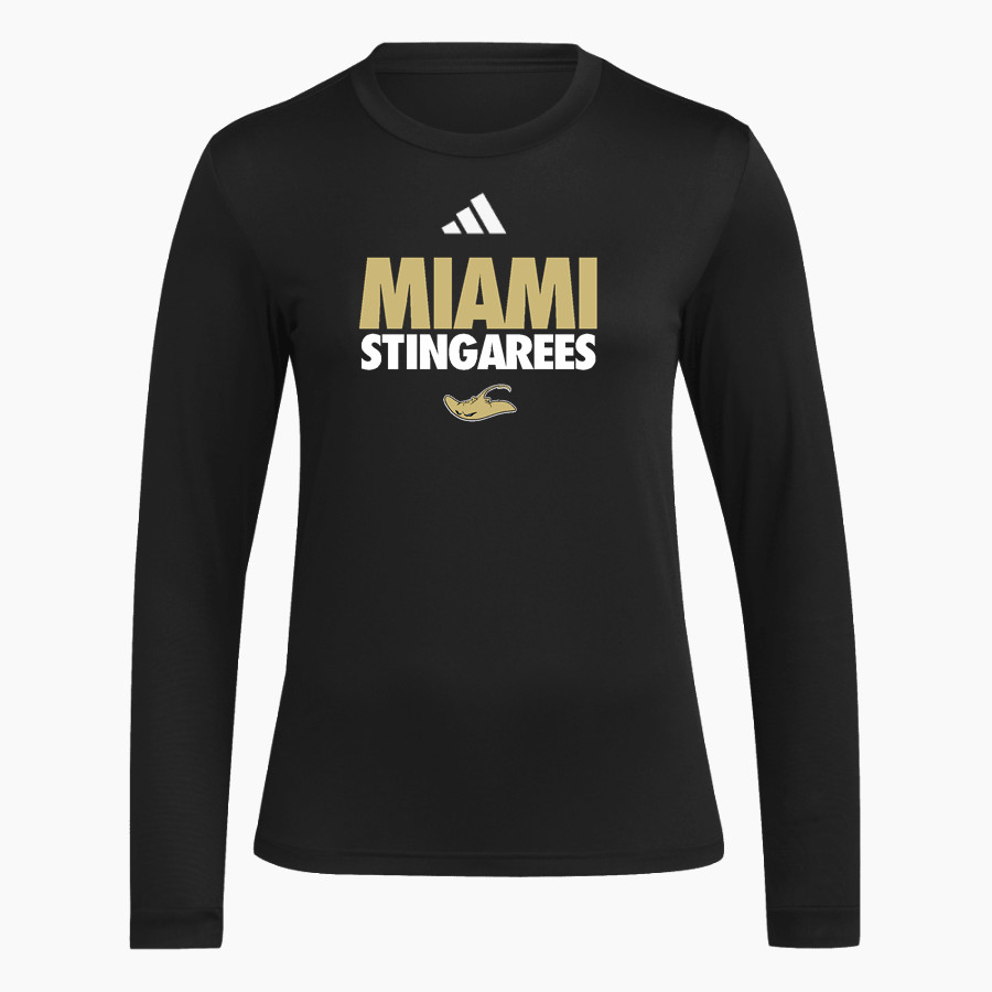 MIAMI SENIOR HIGH SCHOOL STINGAREES adidas Women's Long Sleeve Pregame Tee