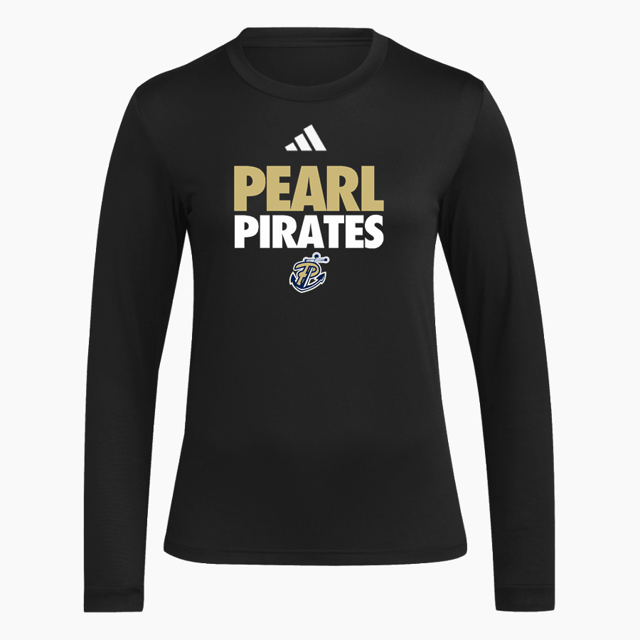PEARL HIGH SCHOOL PIRATES <span class="pdp-name-mascot">PEARL PIRATES</span> adidas Women's Long Sleeve Pregame Tee