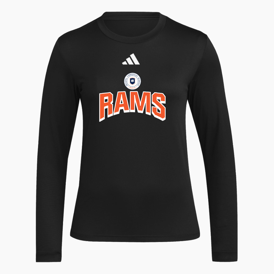 Helena Christian Rams adidas Women's Long Sleeve Pregame Tee