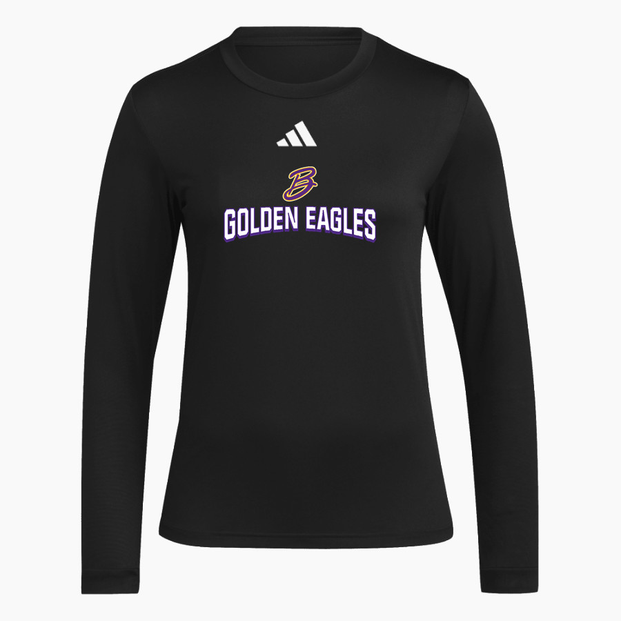 BELLBROOK GOLDEN EAGLES The Official Online Store <span class="pdp-name-mascot">BELLBROOK GOLDEN EAGLES</span> adidas Women's Long Sleeve Pregame Tee