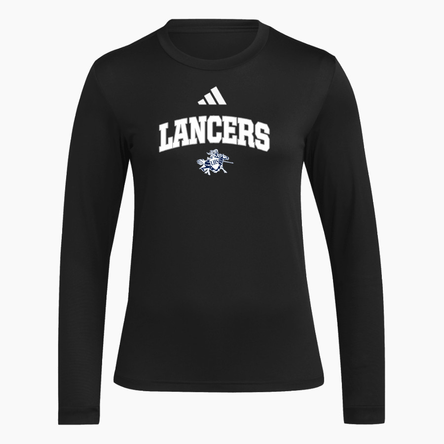 Lawrence Lancers The Official Online Store <span class="pdp-name-mascot">Lawrence Lancers</span> adidas Women's Long Sleeve Pregame Tee