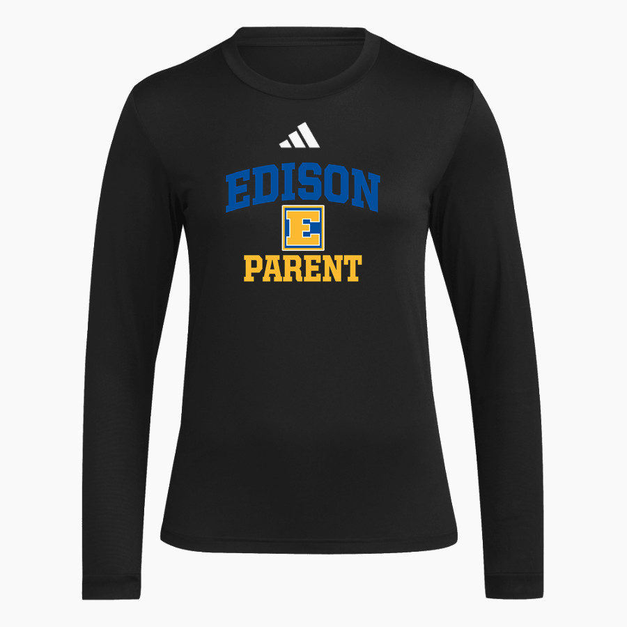 EDISON HIGH SCHOOL TOMMIES <span class="pdp-name-mascot">EDISON TOMMIES</span> adidas Women's Long Sleeve Pregame Tee