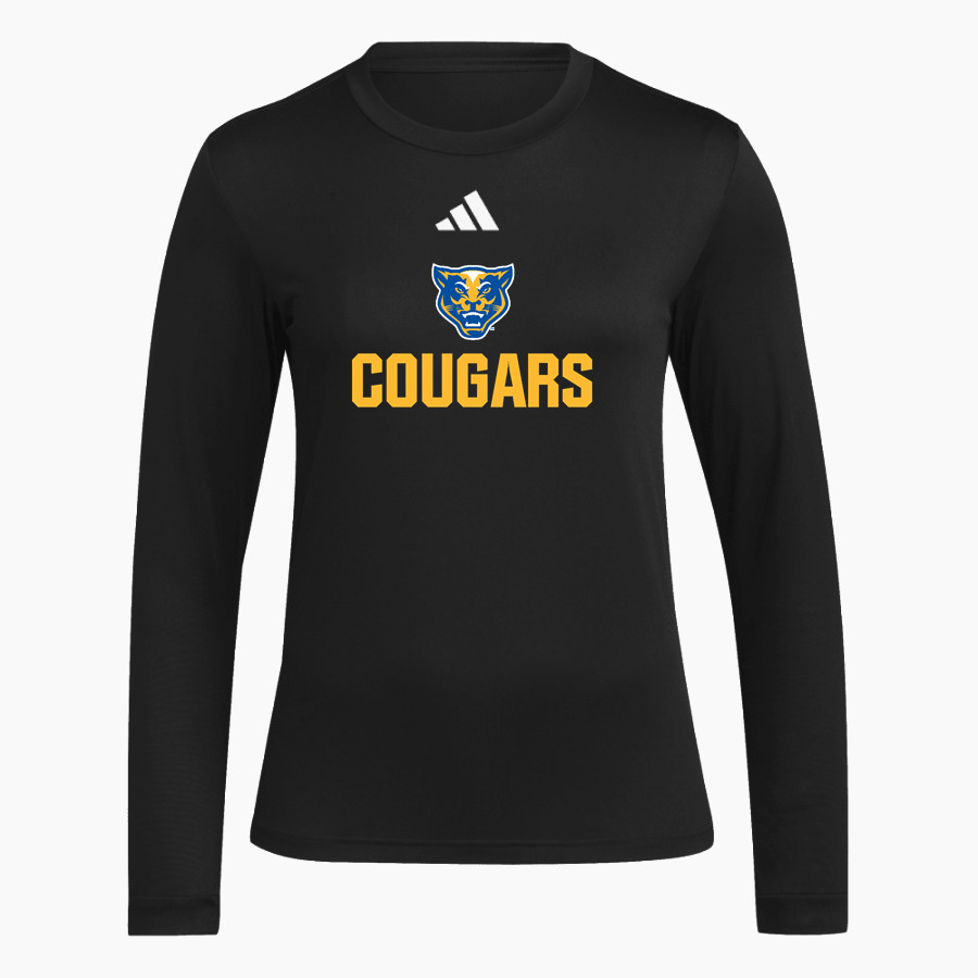 Greenfield Central Cougars Online Store <span class="pdp-name-mascot">Greenfield-Central Cougars</span> adidas Women's Long Sleeve Pregame Tee