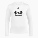 WESTERVILLE CENTRAL WARHAWKS <span class="pdp-name-mascot">WESTERVILLE WARHAWKS</span> adidas Women's Long Sleeve Pregame Tee Front Thumbnail