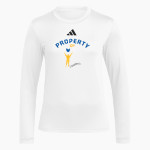 Mountain View Academy Mustangs adidas Women's Long Sleeve Pregame Tee Front Thumbnail