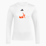 Hope College Online Athletics Store <span class="pdp-name-mascot">Hope Flying Dutch</span> adidas Women's Long Sleeve Pregame Tee Front Thumbnail