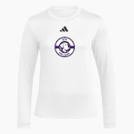 Shell Bank Brigade adidas Women's Long Sleeve Pregame Tee Front Thumbnail