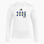 DANVILLE CHRISTIAN ACADEMY WARRIORS <span class="pdp-name-mascot">DANVILLE CHRISTIAN WARRIORS</span> adidas Women's Long Sleeve Pregame Tee Front Thumbnail