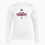 Trinity Warriors adidas Women's Long Sleeve Pregame Tee Front Thumbnail