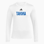 TAHOKA HIGH SCHOOL BULLDOGS <span class="pdp-name-mascot">TAHOKA BULLDOGS</span> adidas Women's Long Sleeve Pregame Tee Front Thumbnail