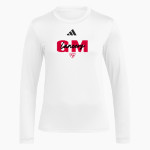 GENERAL MCLANE HIGH SCHOOL LANCERS <span class="pdp-name-mascot">GENERAL MCLANE LANCERS</span> adidas Women's Long Sleeve Pregame Tee Front Thumbnail